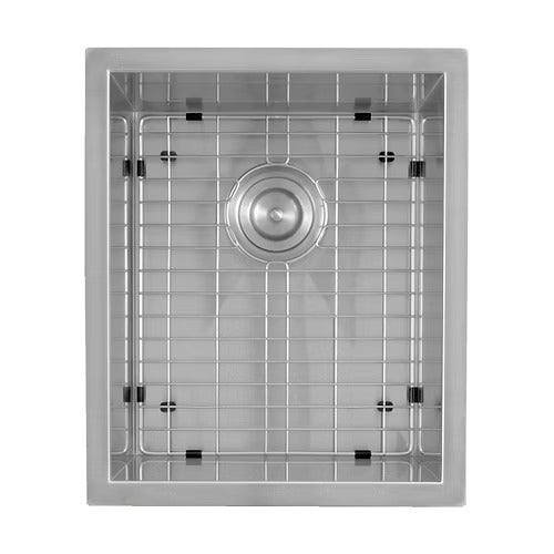 Nantucket Sinks ZR1815 15" Pro Series Rectangle Undermount Zero Radius Stainless Steel Bar/Prep Sink