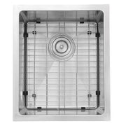 Nantucket Sinks SR1815 15" Pro Series Rectangle Undermount Small Radius Stainless Steel Bar/Prep Sink (image 2)
