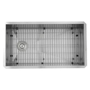 Nantucket Sinks ZR3218-OSD 32" Pro Series Large Single Bowl Undermount Small Radius Stainless Steel Kitchen Sink (image 2)