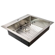 Nantucket Sinks SR2522-5.5-16 Pro Series Small Radius Topmount Single Hole ADA Kitchen Sink (image 2)