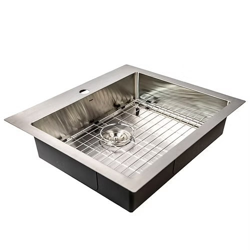 Nantucket Sinks SR2522-5.5-16 Pro Series Small Radius Topmount Single Hole ADA Kitchen Sink (image 2)