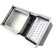 Nantucket Sinks ZR-PS-3620-16 Pro Series Large Prep Station Single Bowl Undermount Kitchen Sink with Compatible Accessories (image 3)