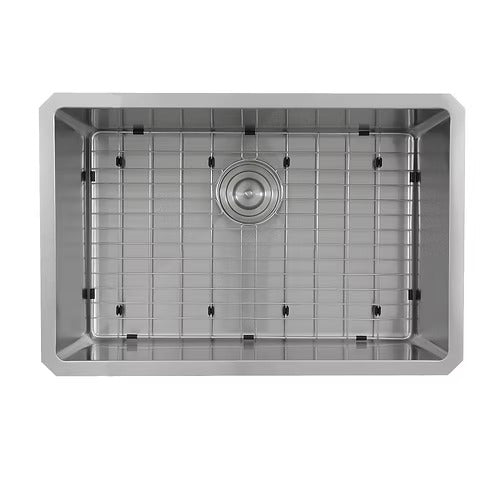Nantucket Sinks SR2818-16 Pro Series Rectangle Single Bowl Undermount Small Radius Corners Stainless Steel Kitchen Sink (image 3)