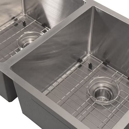 Nantucket Sinks SR3219-DE-16 Double equal small radius undermount stainless sink