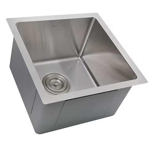 Nantucket Sinks SR1515 15" Pro Series Square Undermount Small Radius Stainless Steel Bar/Prep Sink