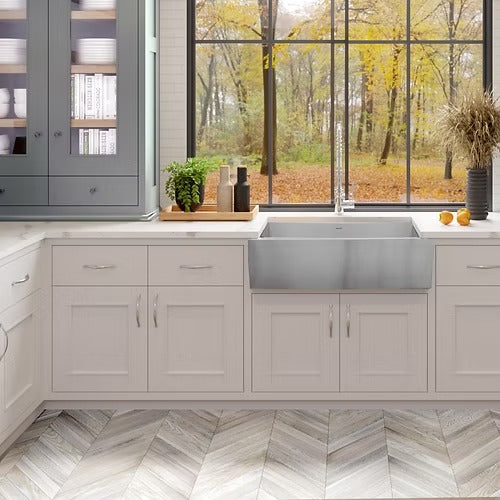 Nantucket Sinks Apron332010-16 33" Pro Series Single Bowl Farmhouse Apron Front Stainless Steel Kitchen Sink