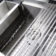 Nantucket Sinks ZR-PS-3220-16 32" Pro Series Large Prep Station Single Bowl Undermount Stainless Steel Kitchen Sink Set (image 3)