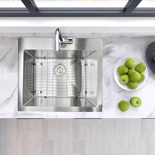 Nantucket Sinks SR2522-16 Pro series small radius topmount single hole stainless steel drop in kitchen sink , 16 gauge (image 3)