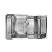 Nantucket Sinks SR3219-16 32" pro series large rectangle single bowl undermount small radius stainless steel kitchen sink (image 4)