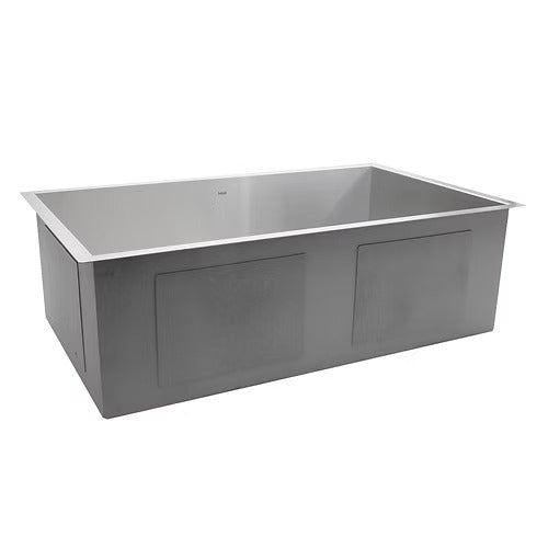 Nantucket Sinks ZR3219-16 32" Pro Series Large Rectangle Single Bowl Undermount Zero Radius Stainless Steel Kitchen Sink