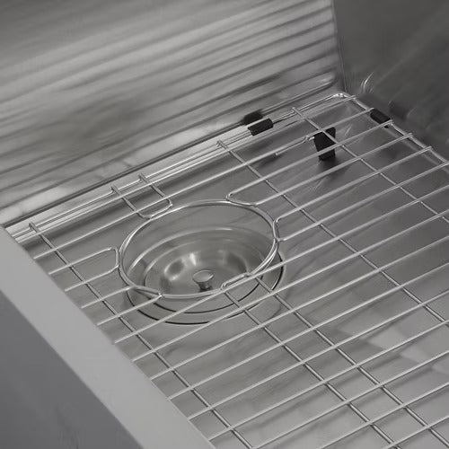 Nantucket Sinks ZR3218-OSD 32" Pro Series Large Single Bowl Undermount Small Radius Stainless Steel Kitchen Sink (image 8)