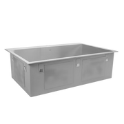 Nantucket Sinks ZR3322-S-16 33" Large Single Bowl Self Rimming Zero Radius Stainless Steel Drop In Kitchen Sink, 1 Hole (image 4)