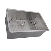 Nantucket Sinks SR2818-16 Pro Series Rectangle Single Bowl Undermount Small Radius Corners Stainless Steel Kitchen Sink (image 4)