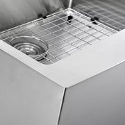 Nantucket Sinks Apron302010SR-16 30" Pro Series Single Bowl Farmhouse Apron Front Stainless Steel Kitchen Sink (image 4)