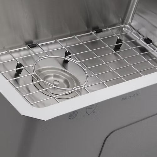 Nantucket Sinks SR3018 Pro Series Rectangle Single Bowl Undermount Small Radius Corners Stainless Steel Kitchen Sink