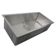 Nantucket Sinks SR3618-16 36" Pro Series Oversized Single Bowl Undermount Small Radius Stainless Steel Kitchen Sink (image 4)
