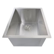 Nantucket Sinks ZR1815 15" Pro Series Rectangle Undermount Zero Radius Stainless Steel Bar/Prep Sink (image 1)