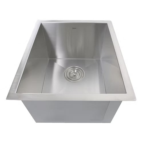 Nantucket Sinks ZR1815 15" Pro Series Rectangle Undermount Zero Radius Stainless Steel Bar/Prep Sink (image 1)