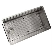 Nantucket Sinks SR-PS-3220-OSD Small radius pro series prep station single bowl undermount stainless steel kitchen sink with compatible accessories (image 4)