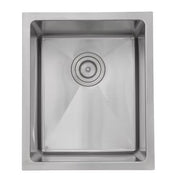 Nantucket Sinks SR1815 15" Pro Series Rectangle Undermount Small Radius Stainless Steel Bar/Prep Sink (image 4)