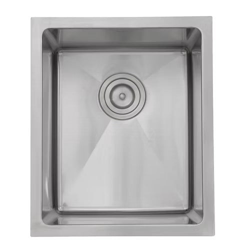 Nantucket Sinks SR1815 15" Pro Series Rectangle Undermount Small Radius Stainless Steel Bar/Prep Sink