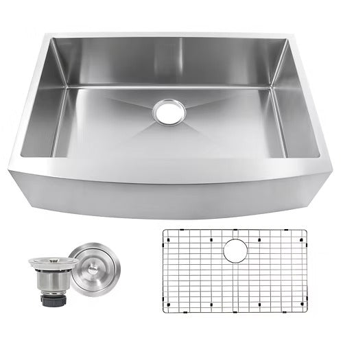 Nantucket Sinks Apron332210-SR-16 Pro Series Small Radius Farmhouse Apron Front Sink