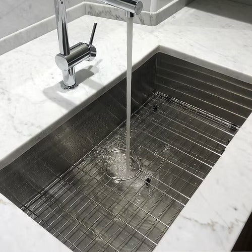 Nantucket Sinks ZR3219-16 32" Pro Series Large Rectangle Single Bowl Undermount Zero Radius Stainless Steel Kitchen Sink