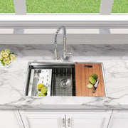 Nantucket Sinks SR-PS2-2818-16 Pro Series Prep-Station Single Bowl Undermount Kitchen Sink with Included Accessories (image 6)