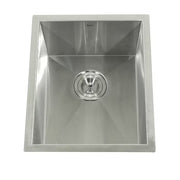Nantucket Sinks ZR1815 15" Pro Series Rectangle Undermount Zero Radius Stainless Steel Bar/Prep Sink (image 2)