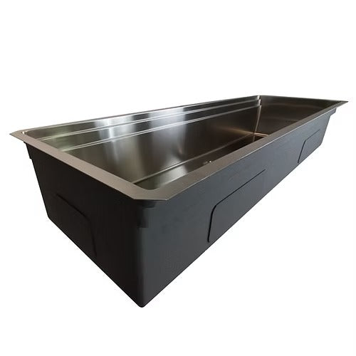 Nantucket sinks SR-PS-6020-16 60" pro series large prep station single bowl undermount stainless steel kitchen sink