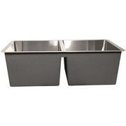 Nantucket Sinks SR3219-DE-16 Double equal small radius undermount stainless sink (image 5)