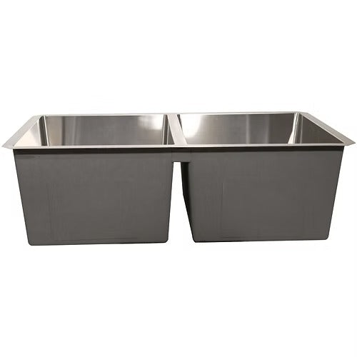 Nantucket Sinks SR3219-DE-16 Double equal small radius undermount stainless sink (image 5)
