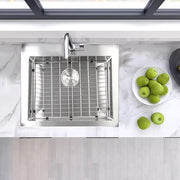 Nantucket Sinks SR2522-5.5-16 Pro Series Small Radius Topmount Single Hole ADA Kitchen Sink (image 5)