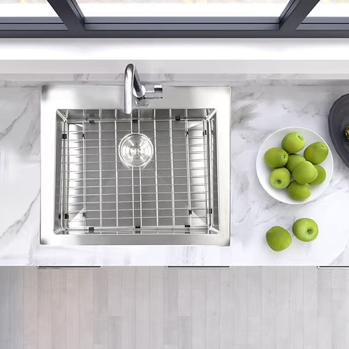 Nantucket Sinks SR2522-5.5-16 Pro Series Small Radius Topmount Single Hole ADA Kitchen Sink (image 5)