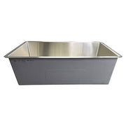 Nantucket Sinks SR3219-16 32" pro series large rectangle single bowl undermount small radius stainless steel kitchen sink (image 6)