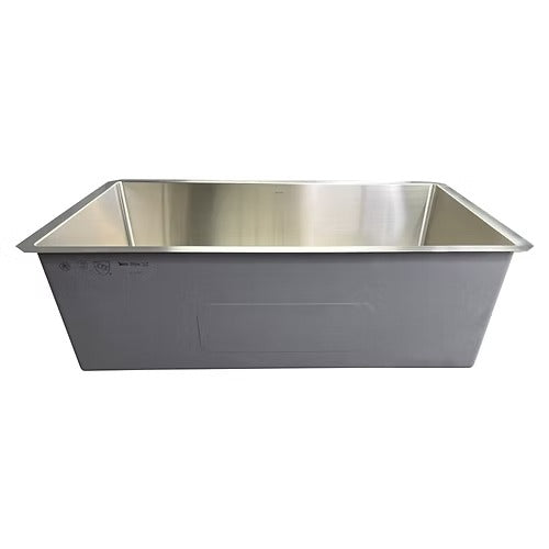 Nantucket Sinks SR3219-16 32" pro series large rectangle single bowl undermount small radius stainless steel kitchen sink (image 6)