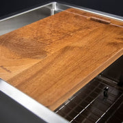 Nantucket Sinks SR-PS-4220-16 Small radius 42inch pro series large prep station single bowl undermount stainless steel kitchen sink with compatible accessories (image 6)