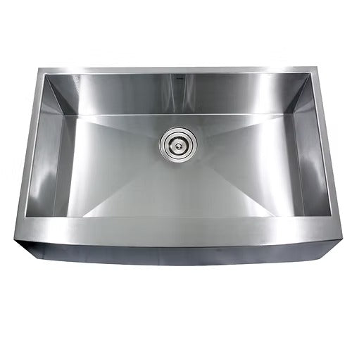 Nantucket Sinks Apron332010-16 33" Pro Series Single Bowl Farmhouse Apron Front Stainless Steel Kitchen Sink (image 6)