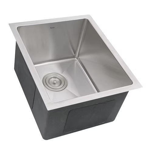 Nantucket Sinks SR1815 15" Pro Series Rectangle Undermount Small Radius Stainless Steel Bar/Prep Sink