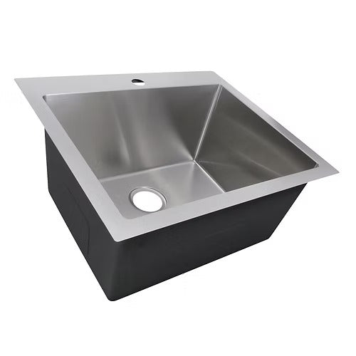 Nantucket Sinks SR2522-12-16 25" Pro Series Rectangle Topmount Small Radius Corners Laundry Sink