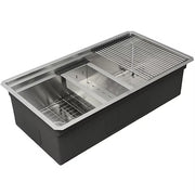 Nantucket sinks SR-PS-3620-OSD 16 gauge 304 stainless zero radius rectangle undermount sink (image 6)