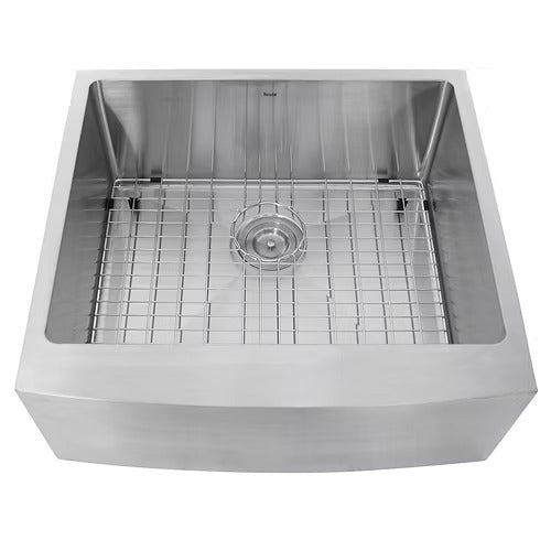 Nantucket Sinks Apron2420SR-16 24" Pro Series Single Bowl Farmhouse Apron Front Stainless Steel Kitchen Sink (image 6)