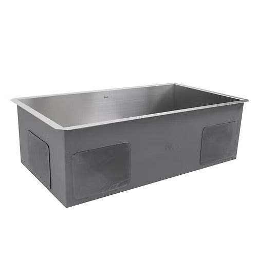 Nantucket Sinks ZR3218-OSD 32" Pro Series Large Single Bowl Undermount Small Radius Stainless Steel Kitchen Sink