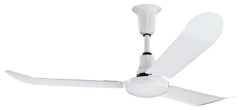 J&D 60" indoor/outdoor ceiling fan, curved blades and downrod