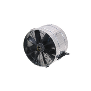 J&D Confined Space Ventilator, a 20" Diamond Brite fan with black guard and handles