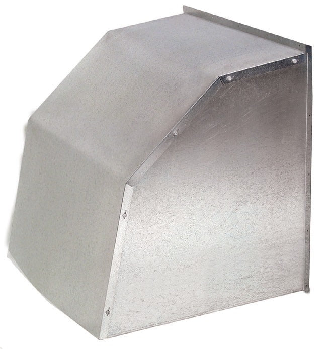 J&D galvanized weather hood for wall shutter and exhaust fans