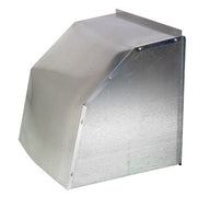 J&D galvanized weather hood, front three-quarter view