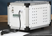 J&D HPF portable high-pressure fog pump in the compact cabinet with on/off switch and cord
