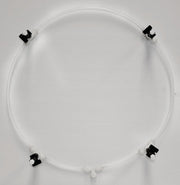 J&D rigid poly mist ring with four black nozzles