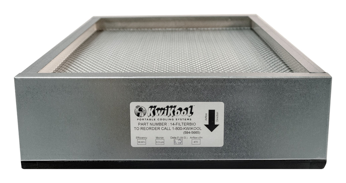 HEPA filtration inside a spot cooler
